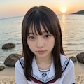 海と制服 12枚目