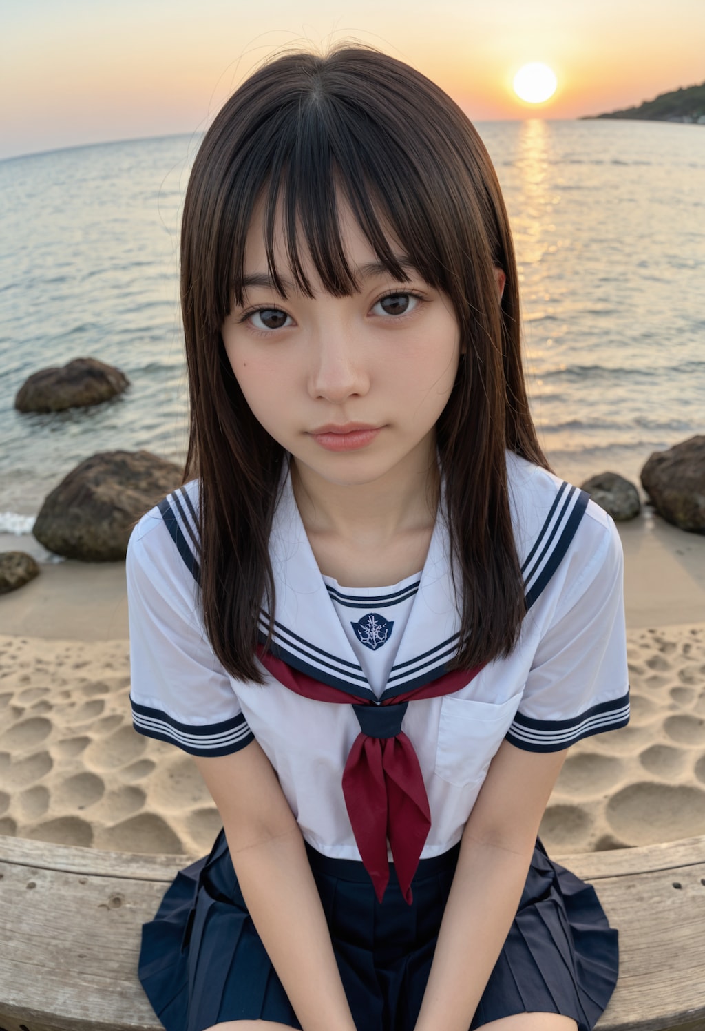 海と制服