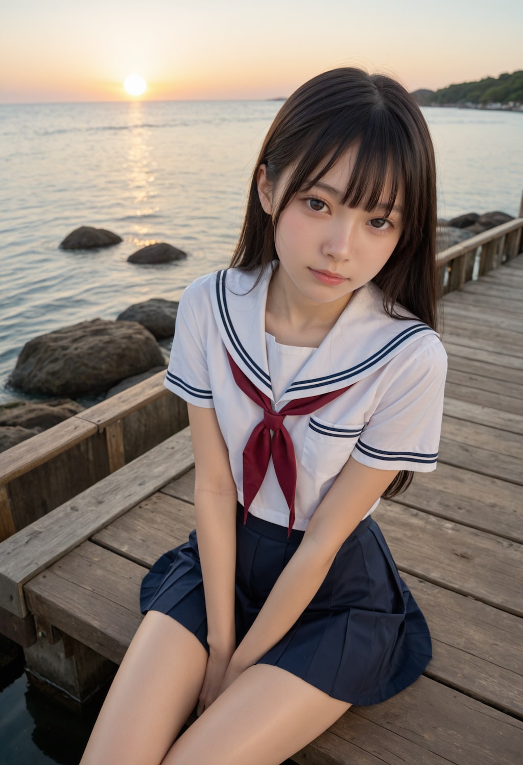 海と制服