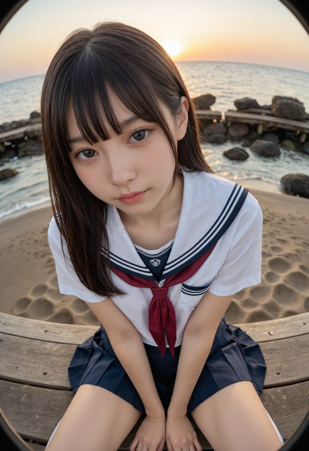海と制服