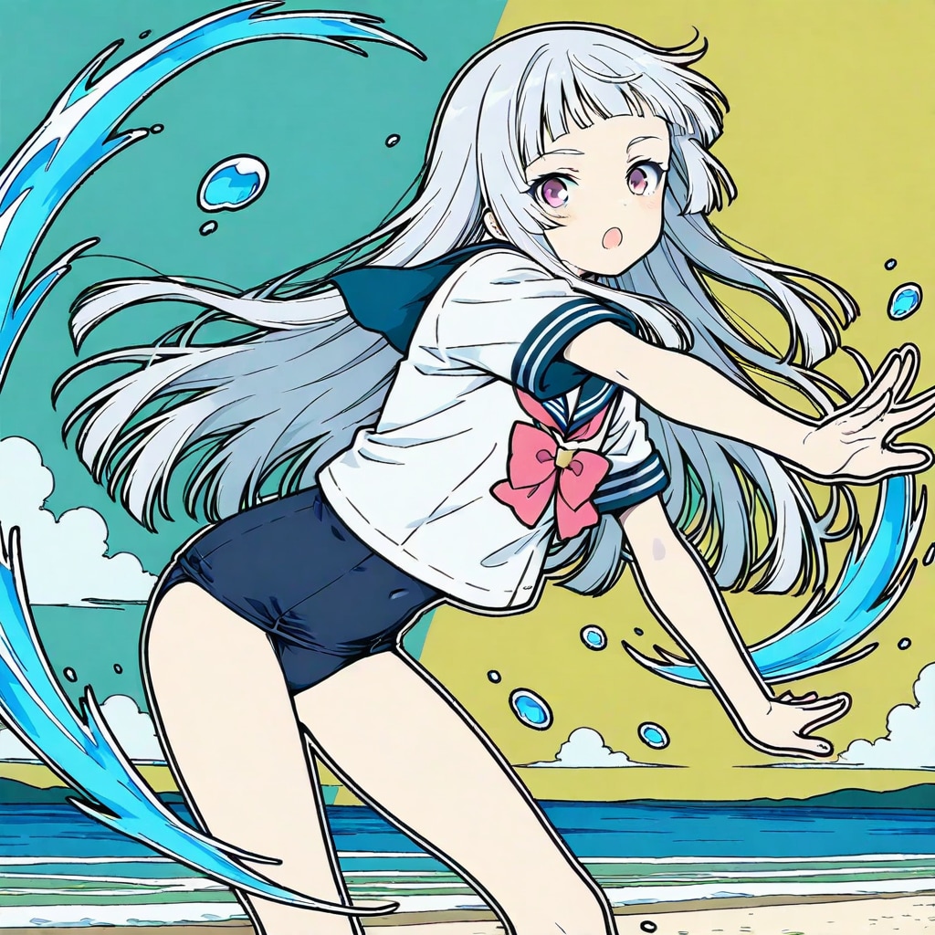 水系念動力少女 | の人気AIイラスト・グラビア