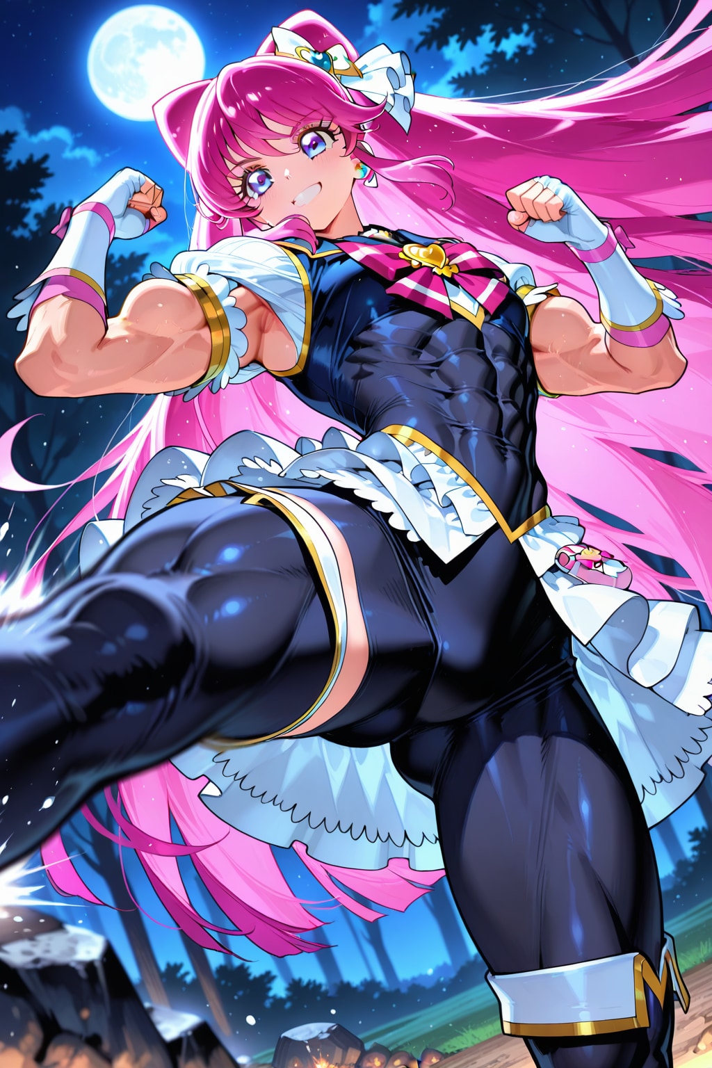 hyper muscular lovely