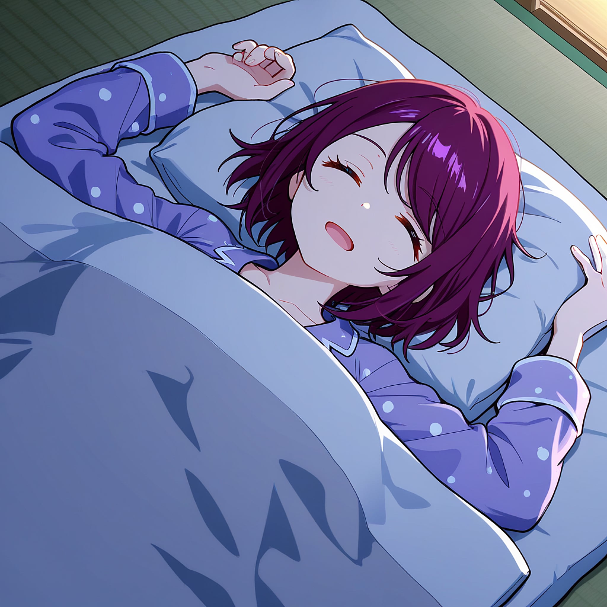 おやすみなさい（挨拶メイドの芽衣ちゃん） | の人気AIイラスト・グラビア