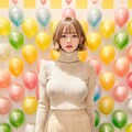 風船に囲まれた秋の乙女 7枚目