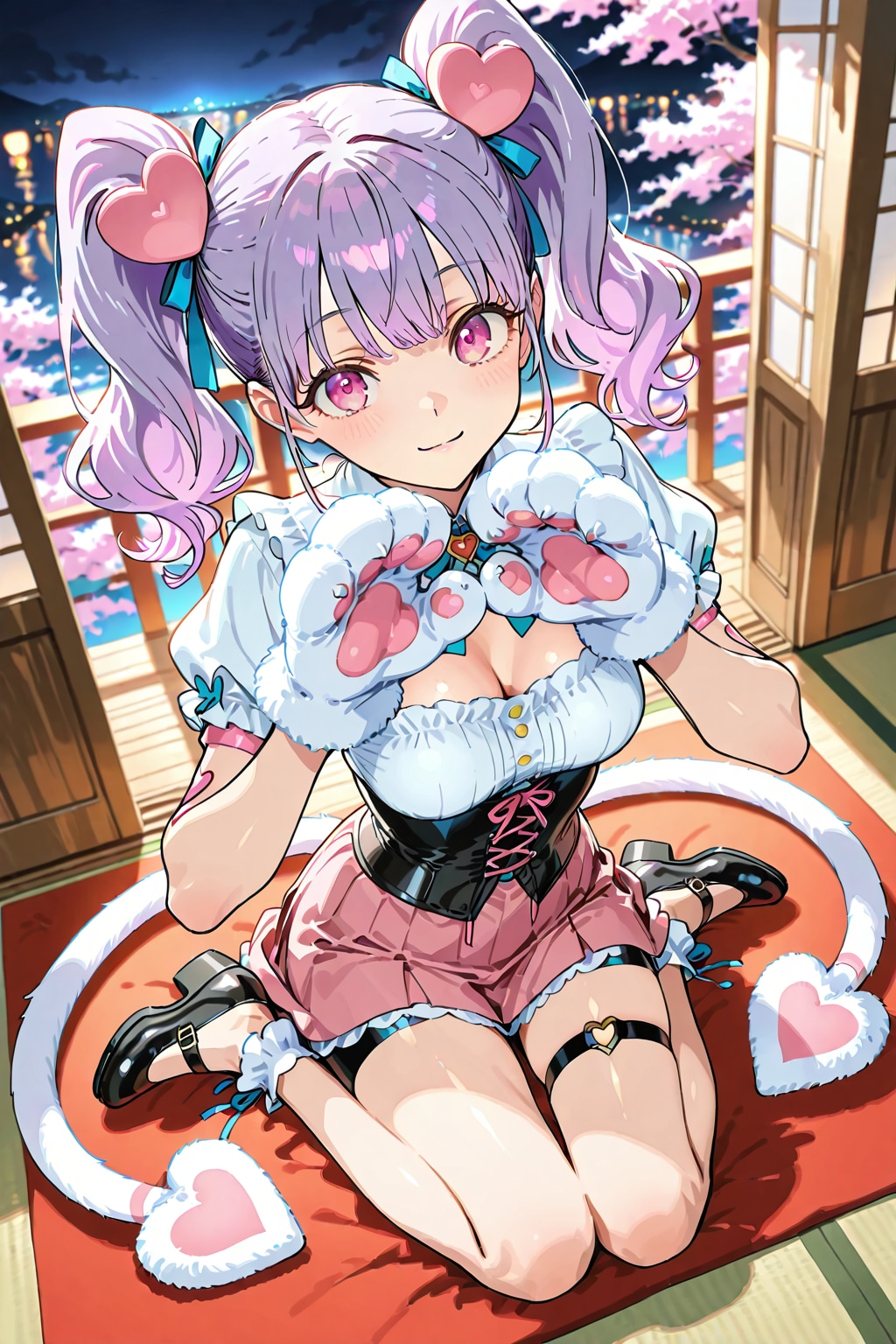 絵梨奈の室内用の春コーデはいかがですかニャン❤️