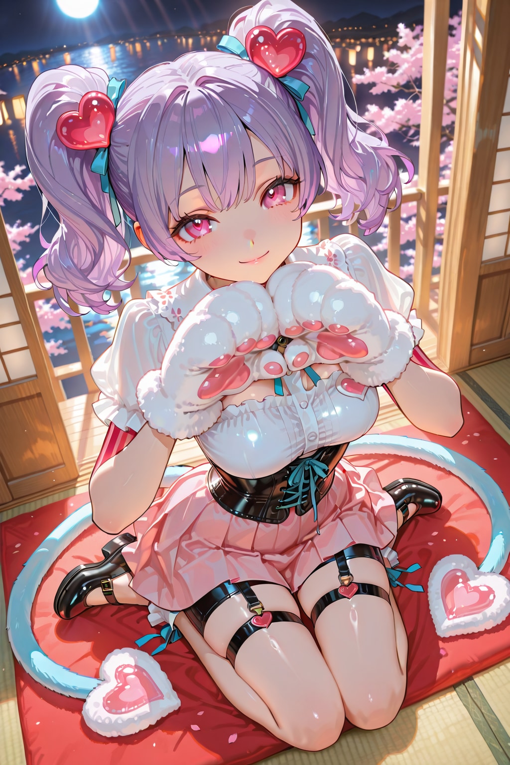 絵梨奈の室内用の春コーデはいかがですかニャン❤️