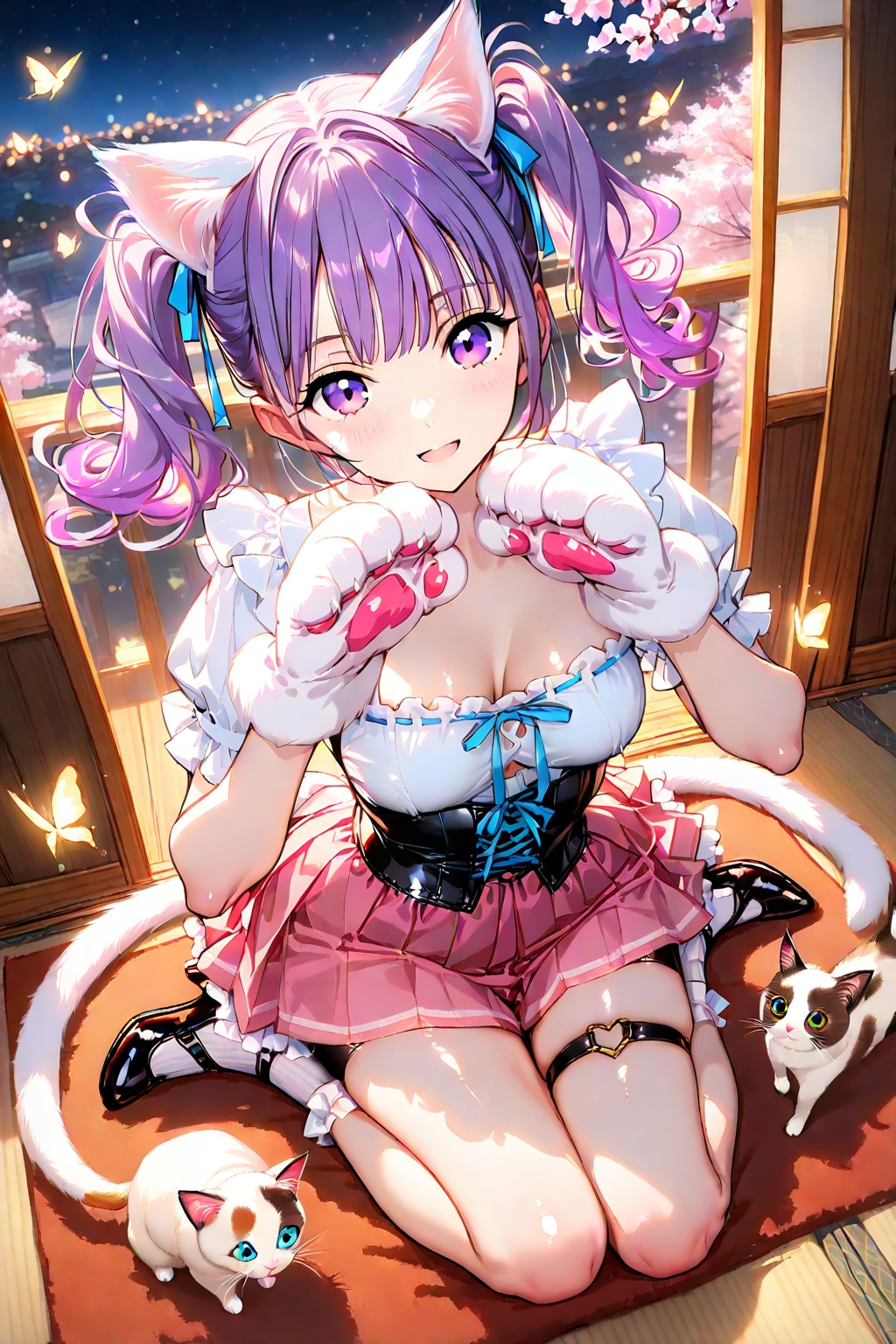 絵梨奈の室内用の春コーデはいかがですかニャン❤️