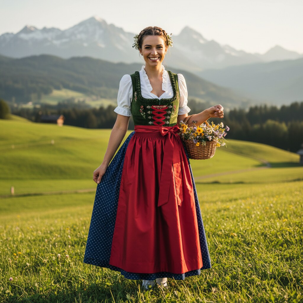 民族衣装Dirndl | の人気AIイラスト・グラビア