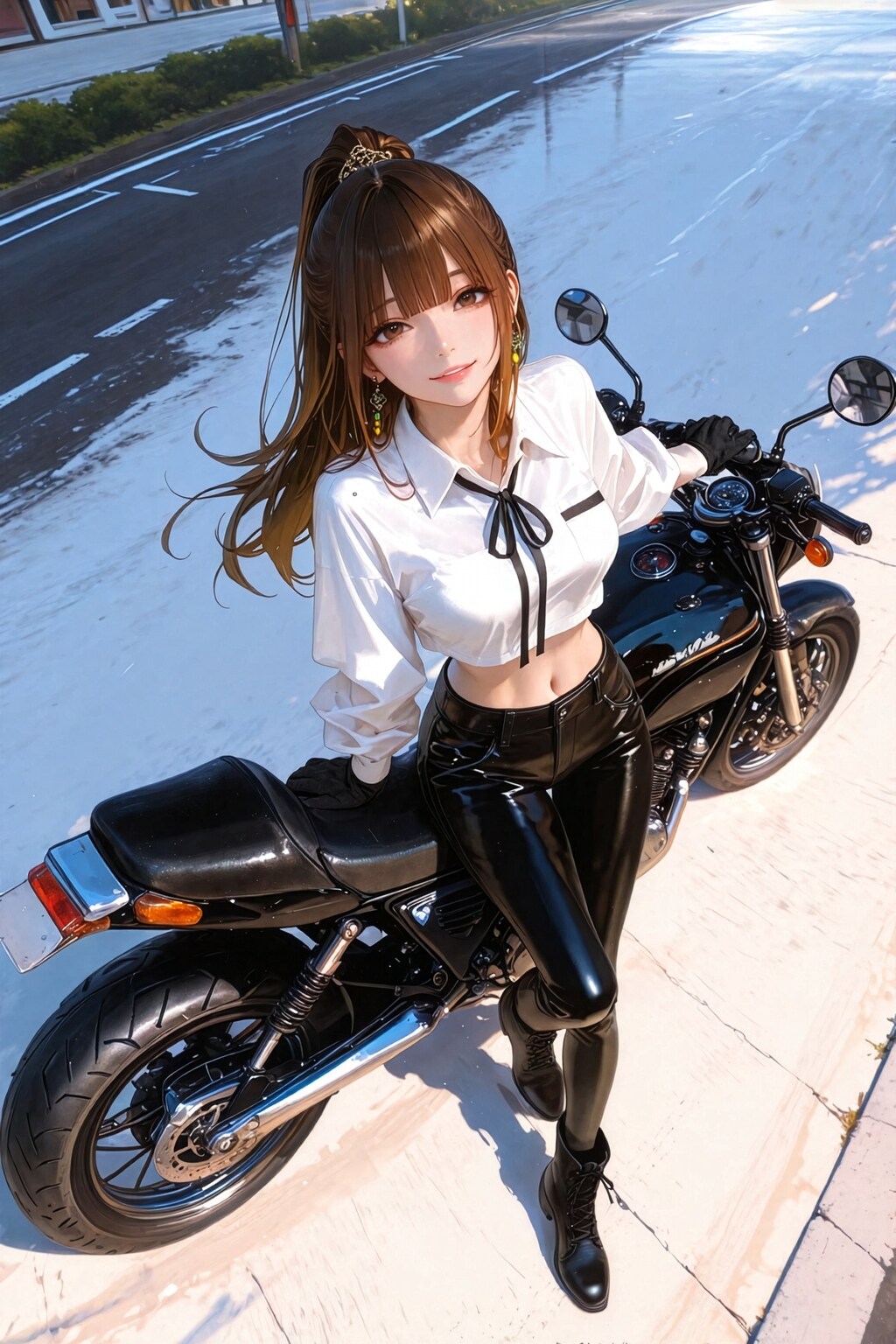 夏はバイク