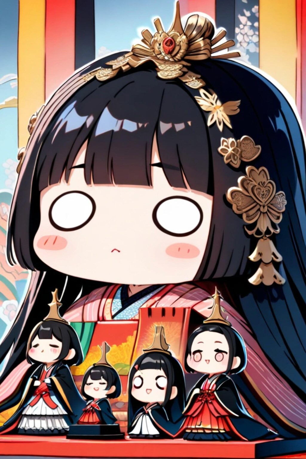 🎎ひな祭りの黒髪ちゃん