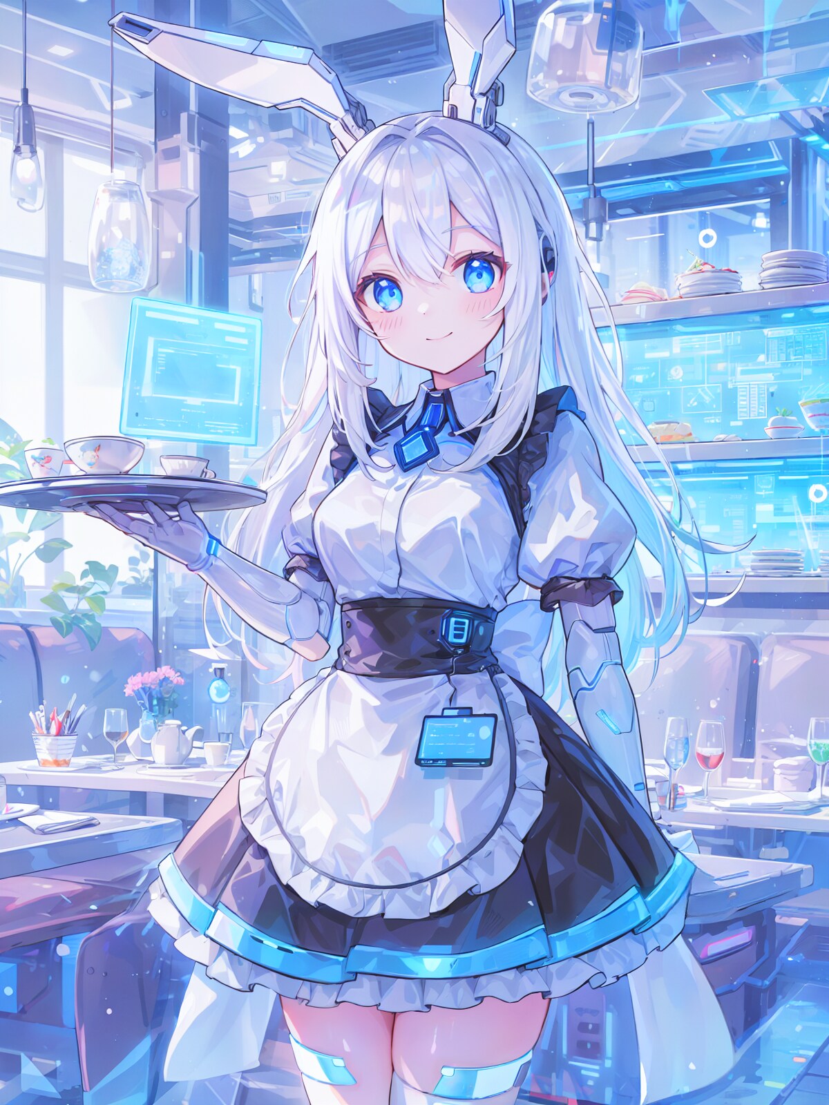 ウサギ型ウェイトレスアンドロイド AL1S-WL