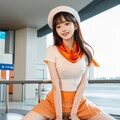 test12_cabin attendant オレンジ衣装 6枚目