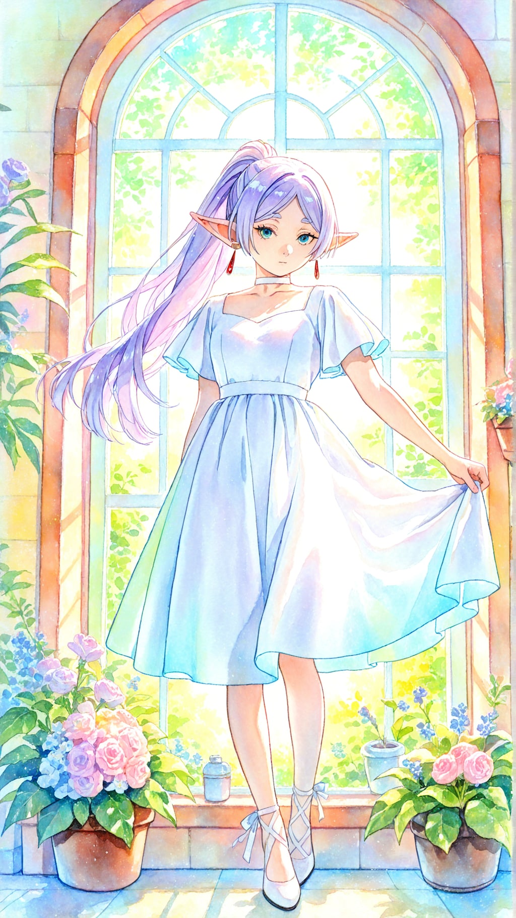 オシャレする人気のエルフさん