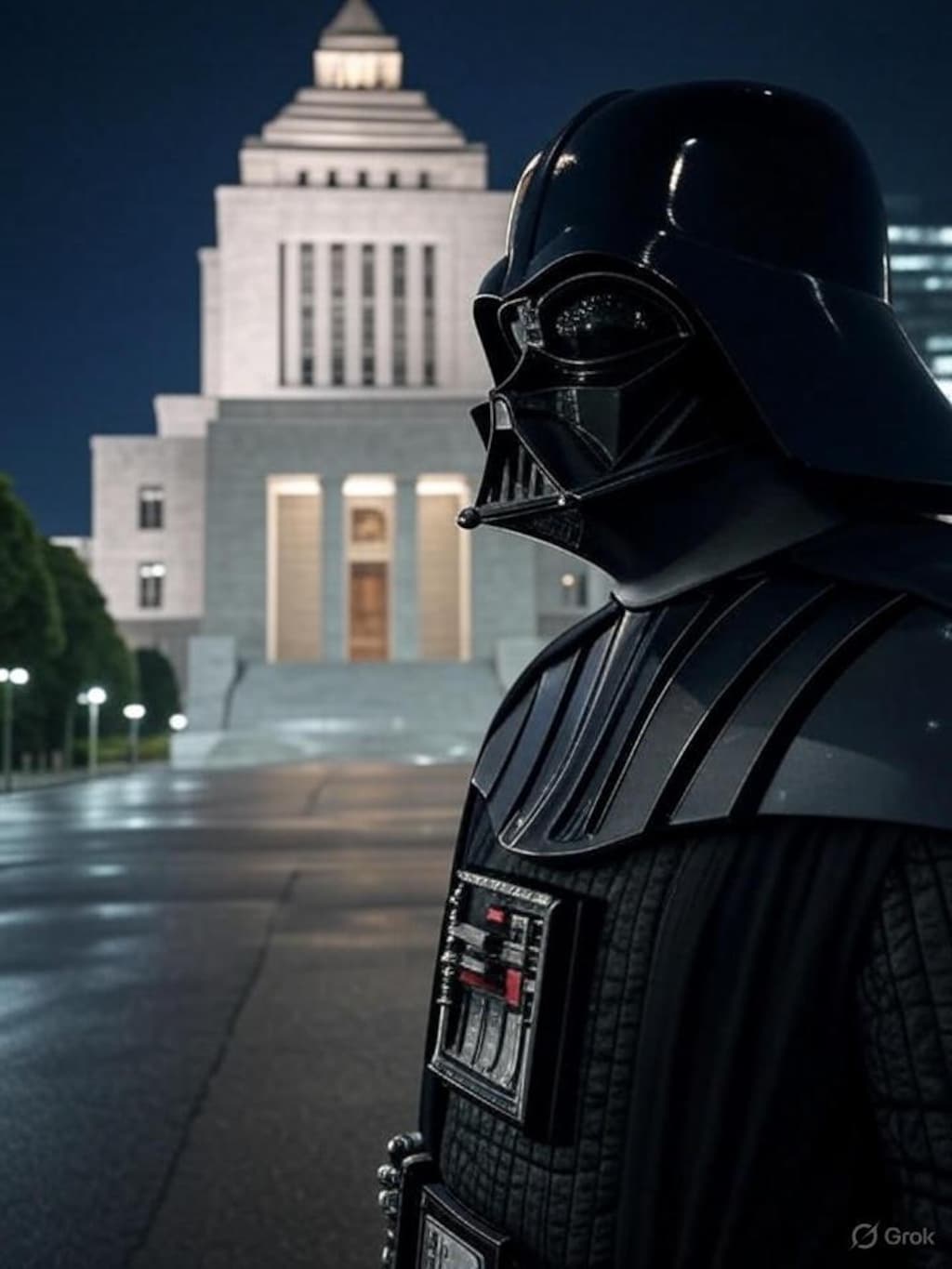 【Grokで生成しな！】ベイダー卿、日本をどうするか悩む＋おまけ２枚