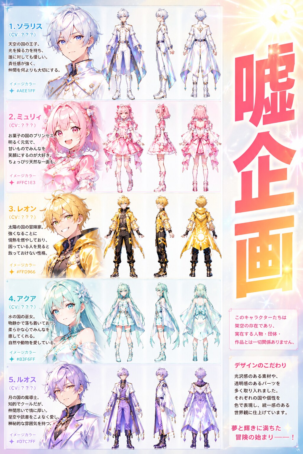 オリジナルキャラデザイン