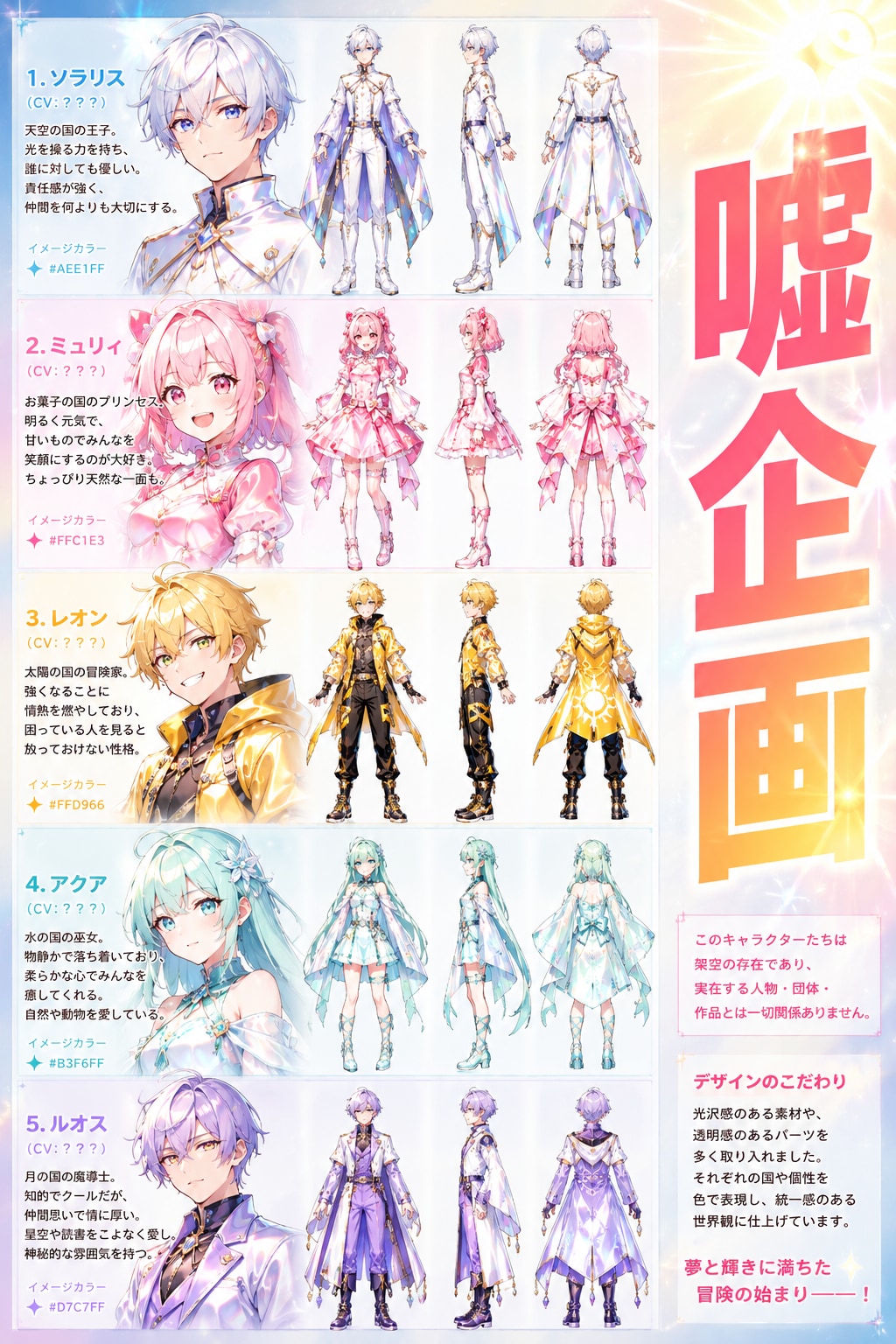 オリジナルキャラデザイン