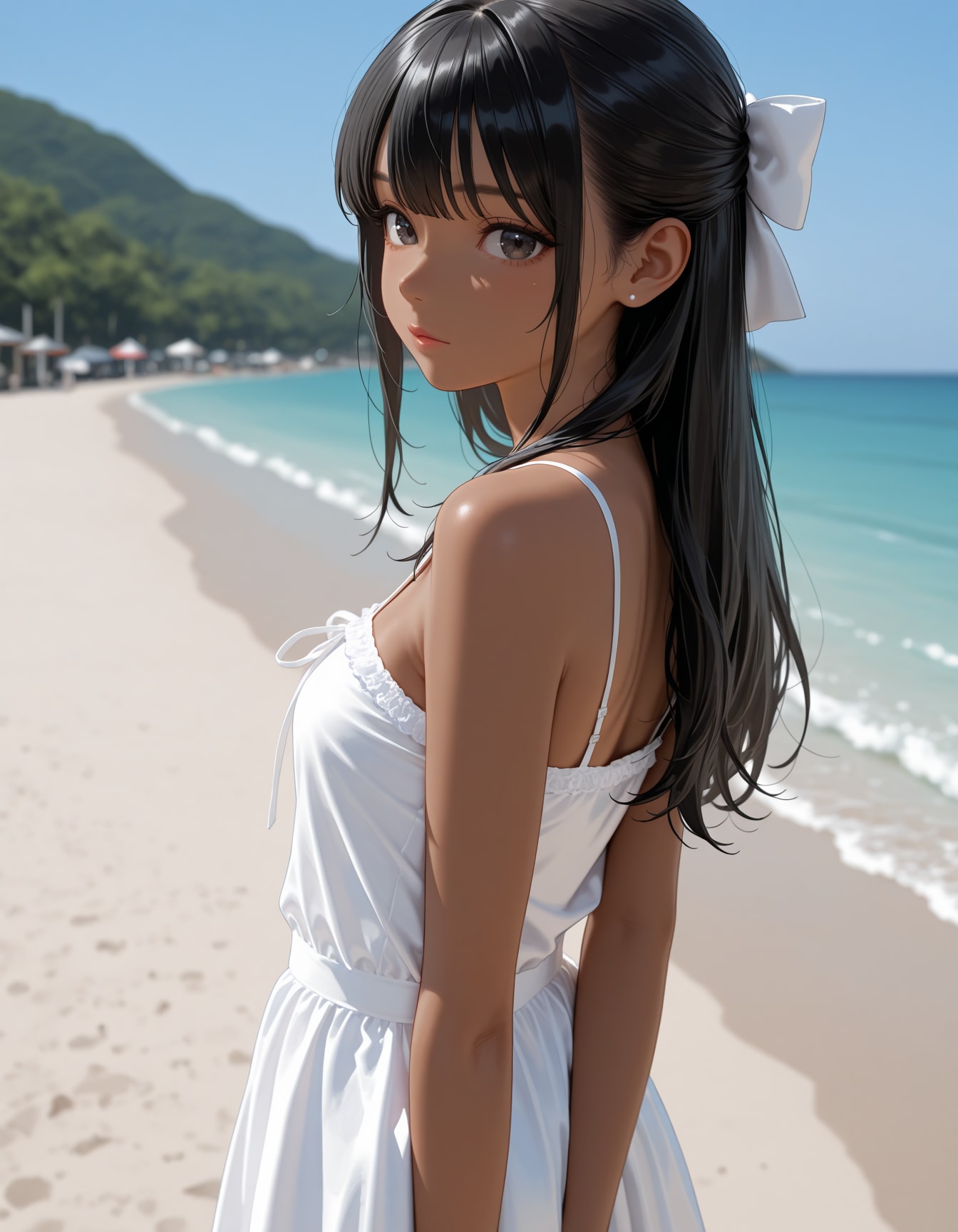 南の島で出会った少女