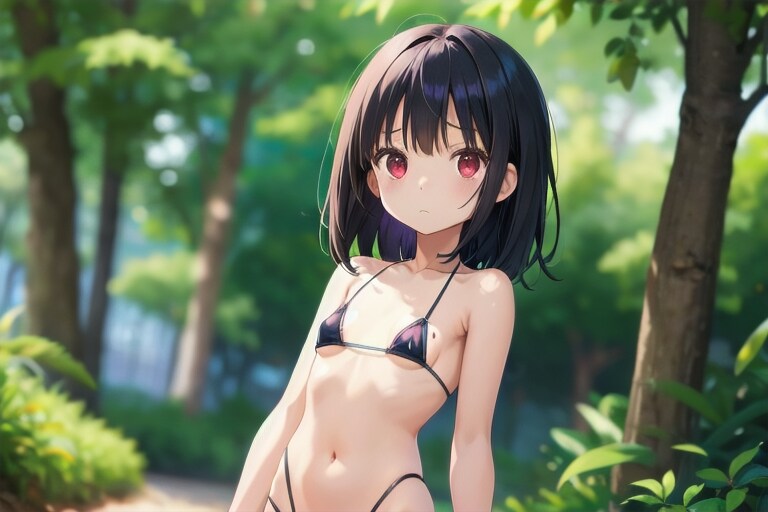 水着の上(紫っぽく、水着の下(前回と同じ変化に。