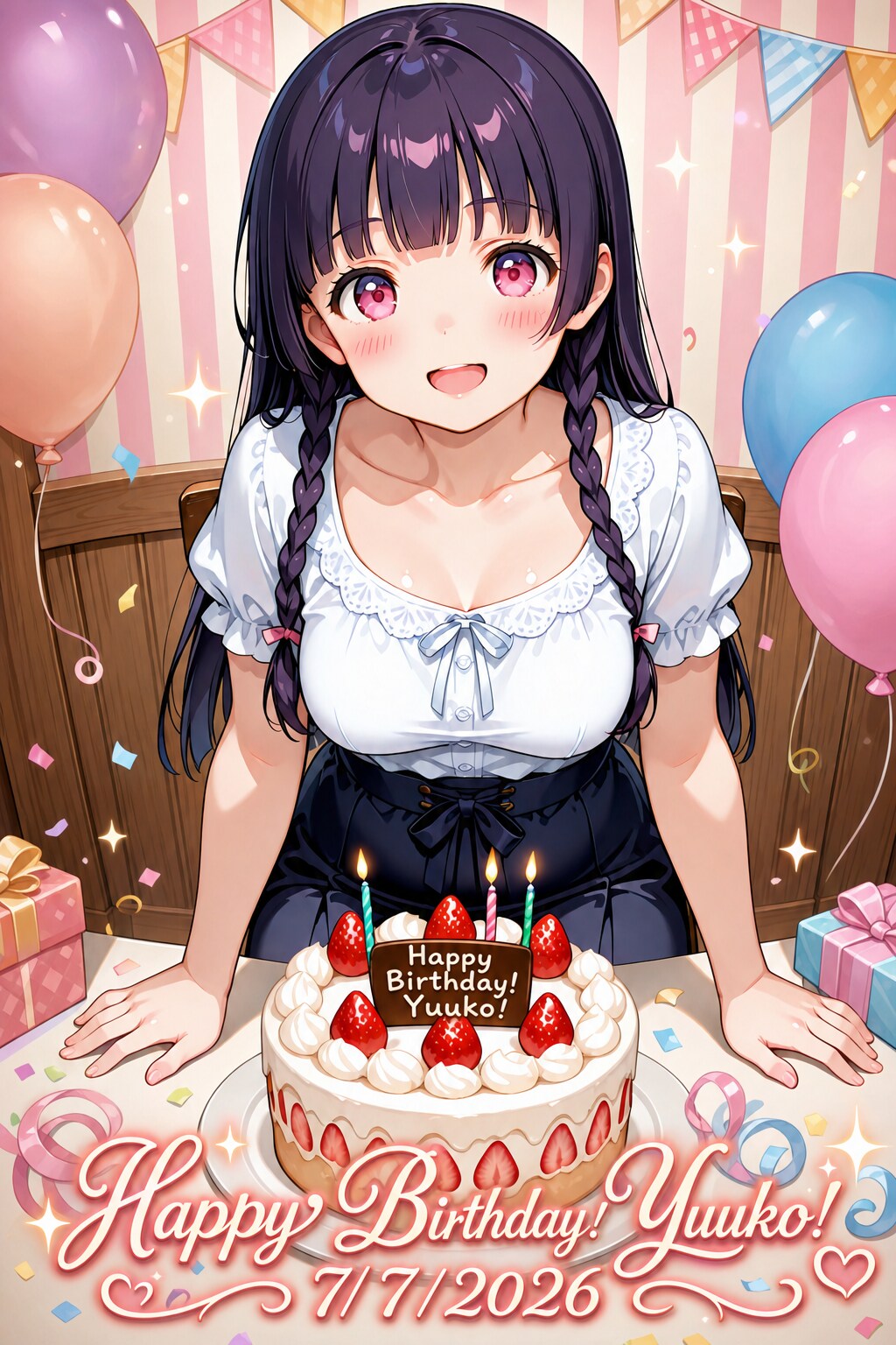 【誕生日FA】こたつさん所のゆうこちゃん | の人気AIイラスト・グラビア