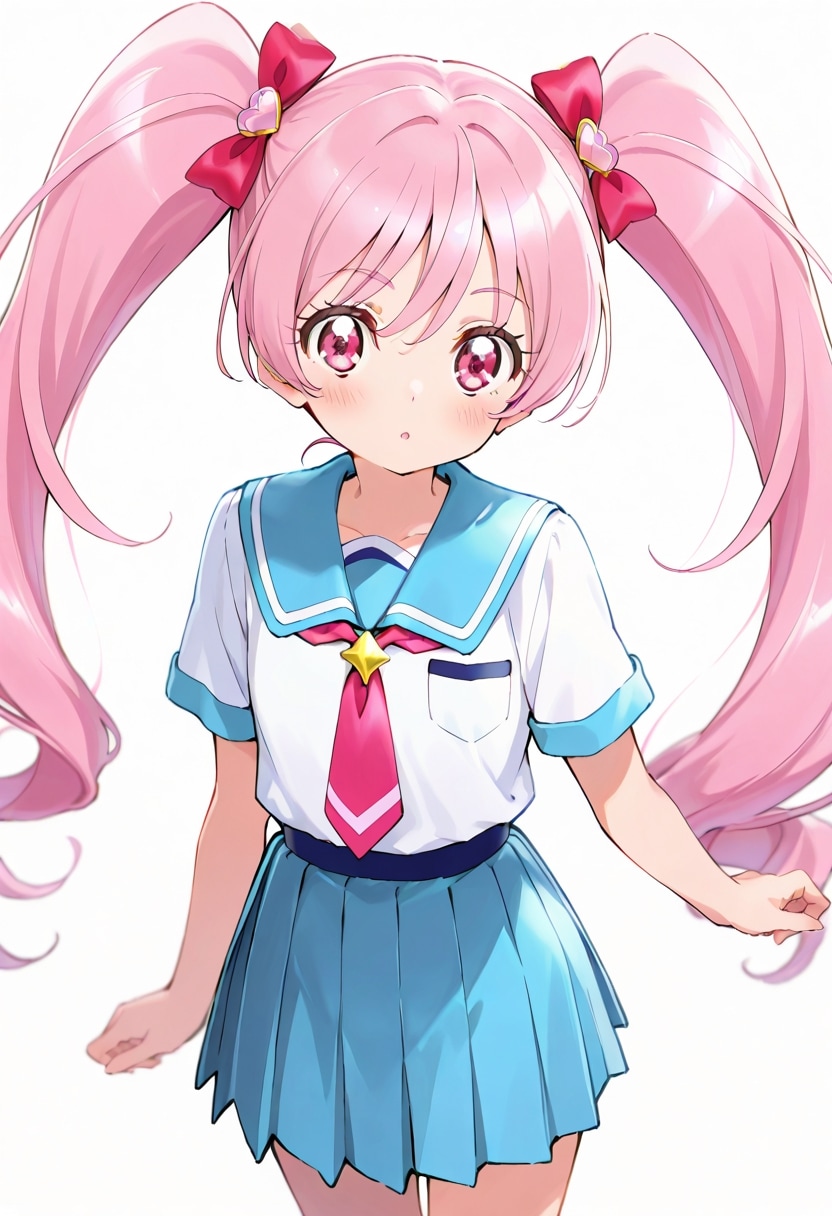 桃髪ツインテ娘 | の人気AIイラスト・グラビア