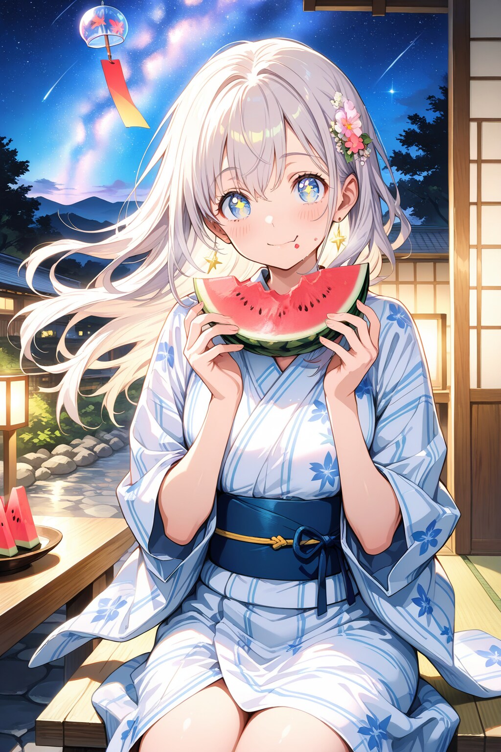 夏！浴衣！スイカ！