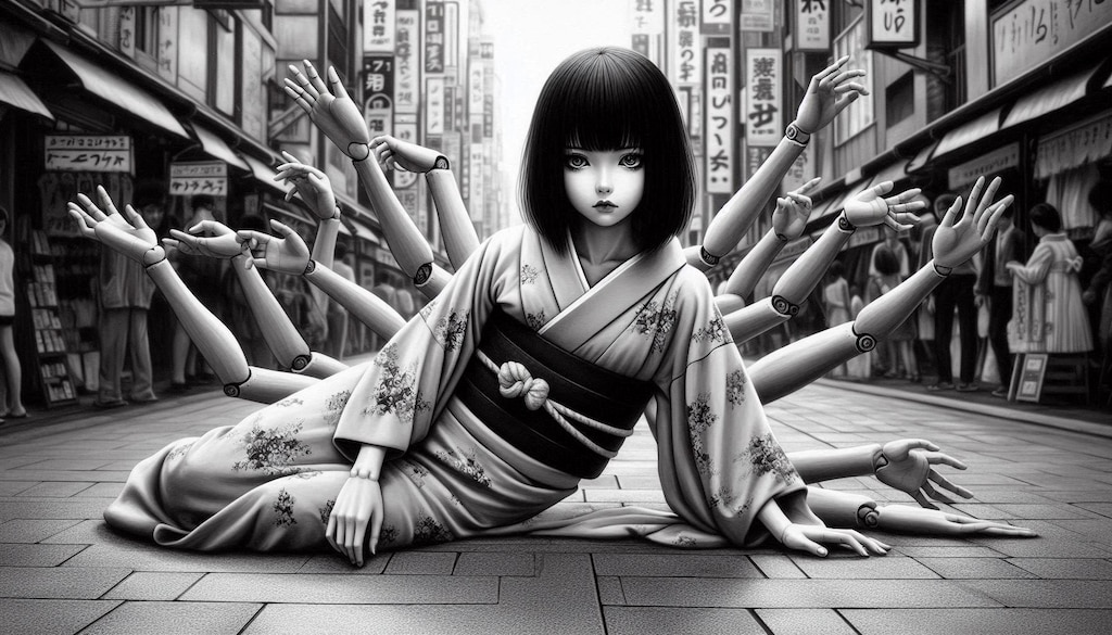 街を恐怖でそめろ！捨てられた恨みで人間に復讐したい生き人形ちゃん達💦繁華街に現る！！