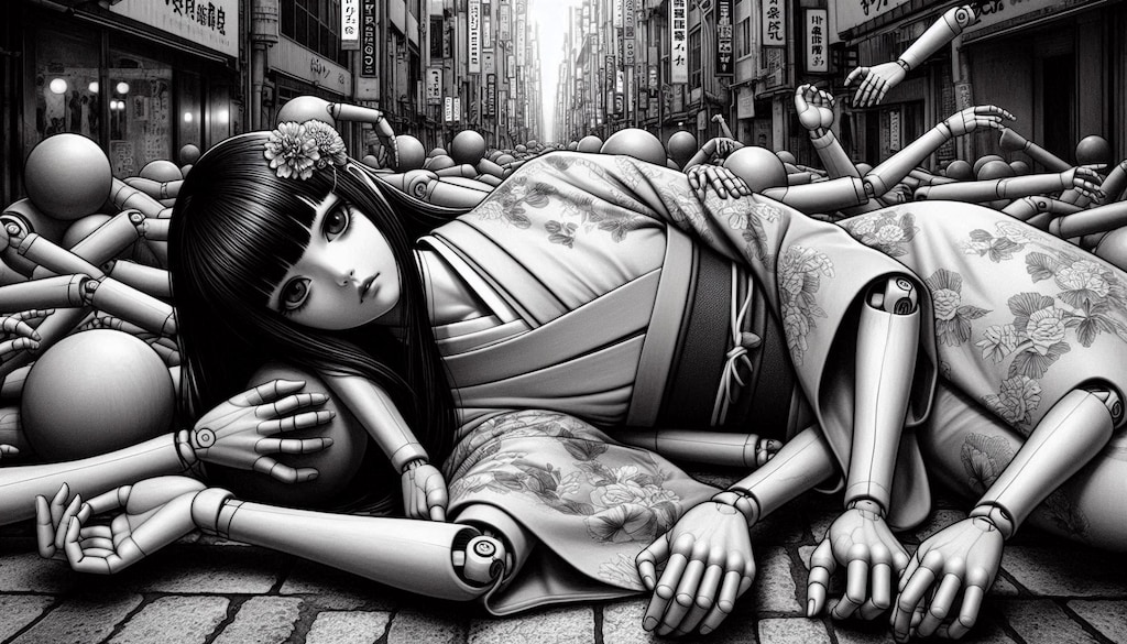 街を恐怖でそめろ！捨てられた恨みで人間に復讐したい生き人形ちゃん達💦繁華街に現る！！