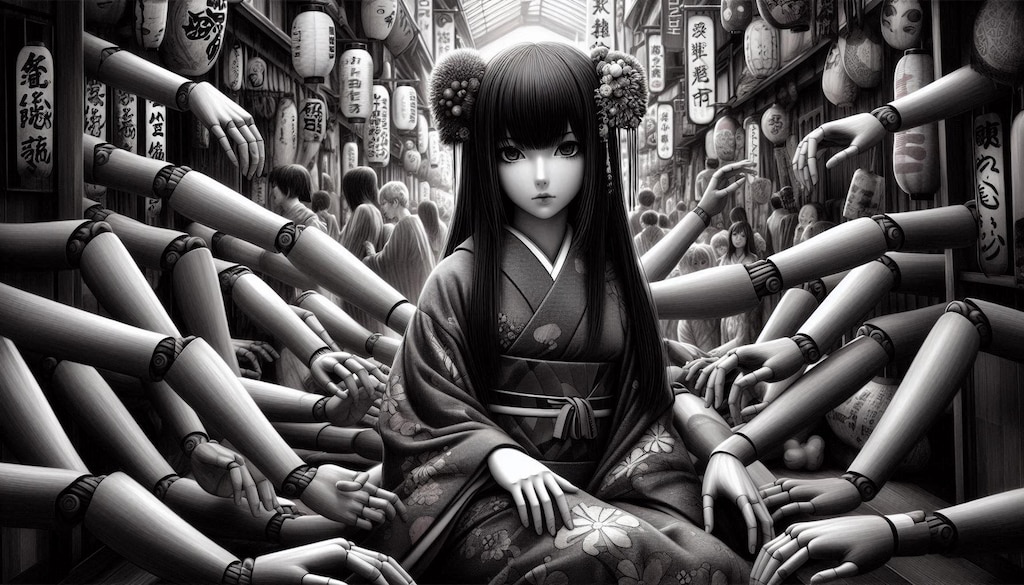 街を恐怖でそめろ！捨てられた恨みで人間に復讐したい生き人形ちゃん達💦繁華街に現る！！