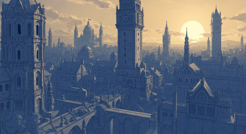 プロンプト借りて再現シリーズ　建物　建造物編