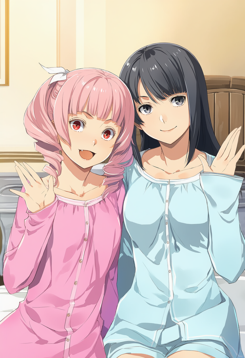 【借】【FA御礼】パジャマっ娘ちゃんと吸血鬼ちゃん