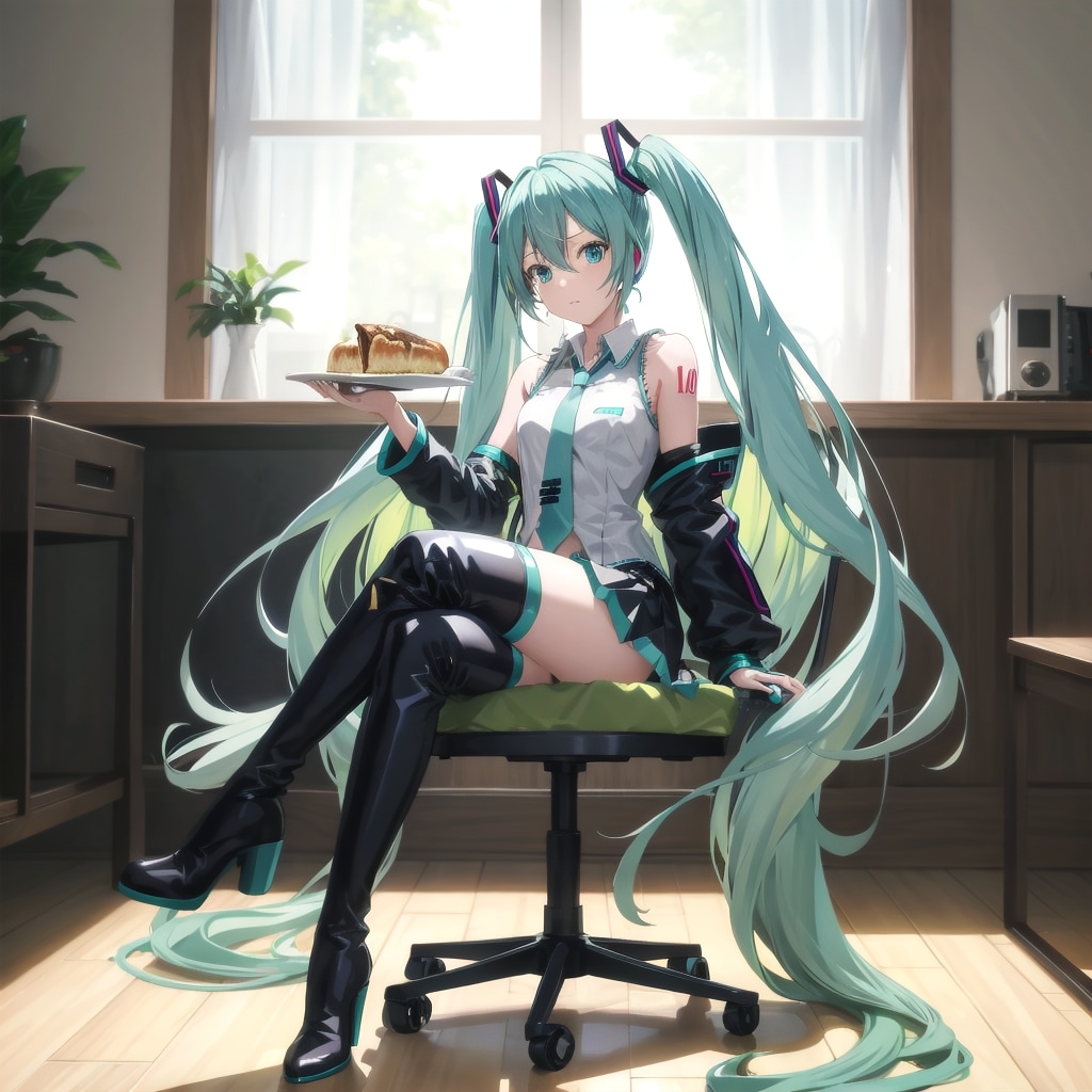 ピザとミクさん | の人気AIイラスト・グラビア