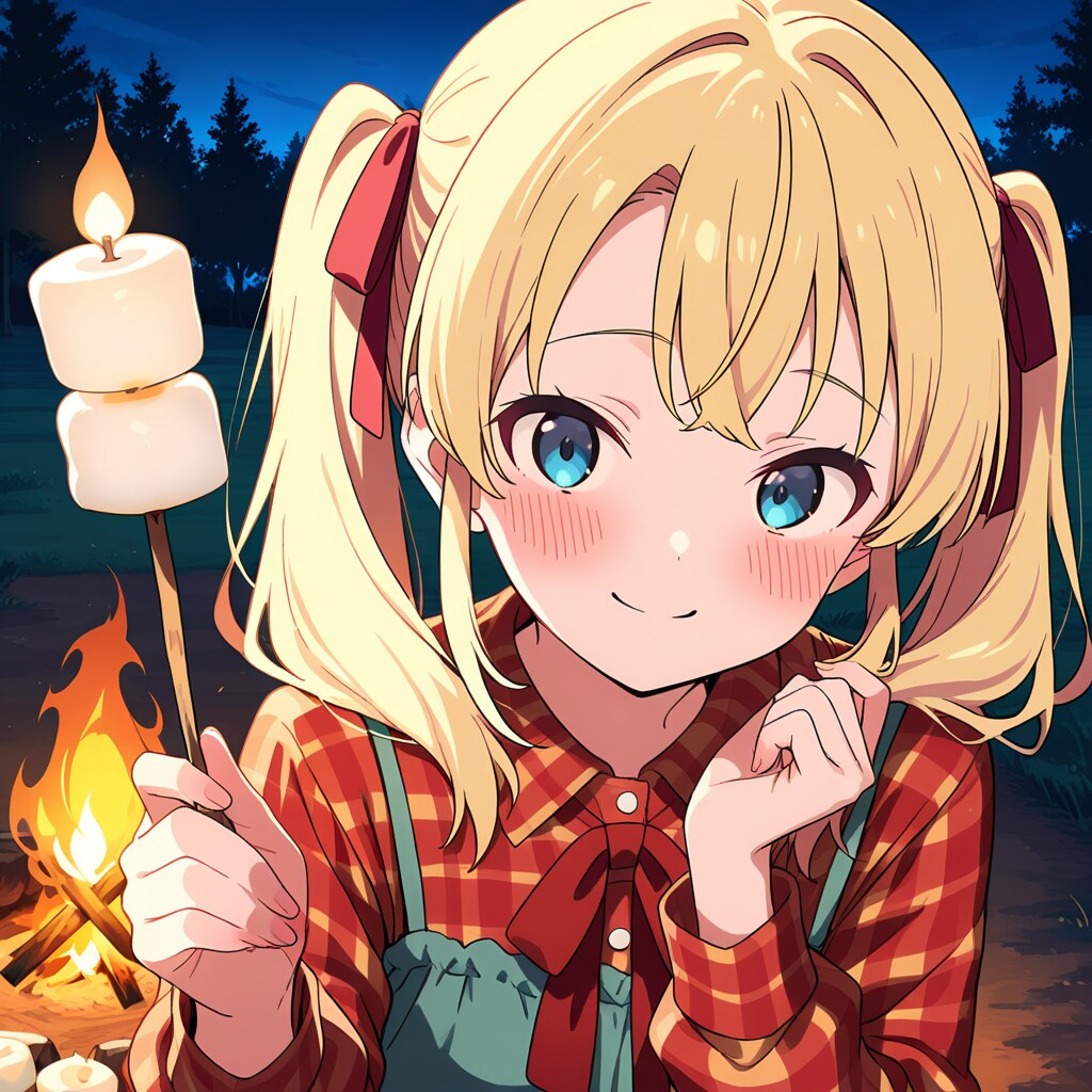 星空キャンプの甘い魔法。