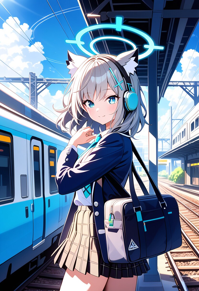 電車待ち | の人気AIイラスト・グラビア