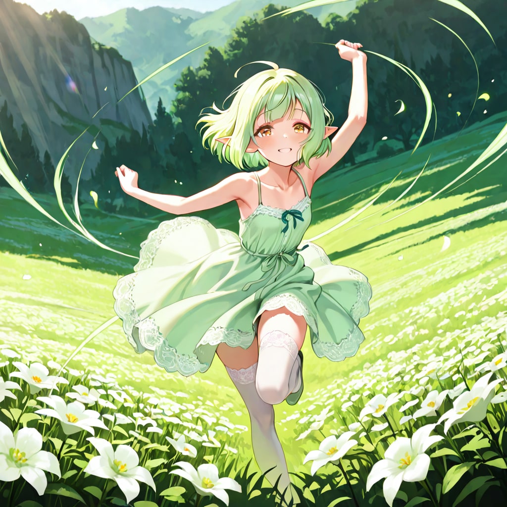 草花を駆ける | の人気AIイラスト・グラビア