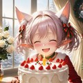 10枚）クリスマスケーキとケモ耳エルフさん 10枚目