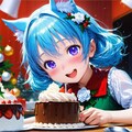 10枚）クリスマスケーキとケモ耳エルフさん 7枚目