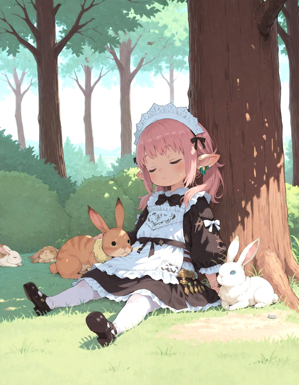 寄り添う森の午後