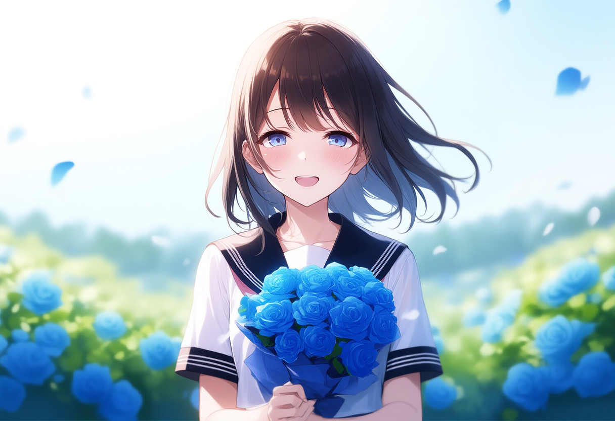 夢叶う青薔薇の園