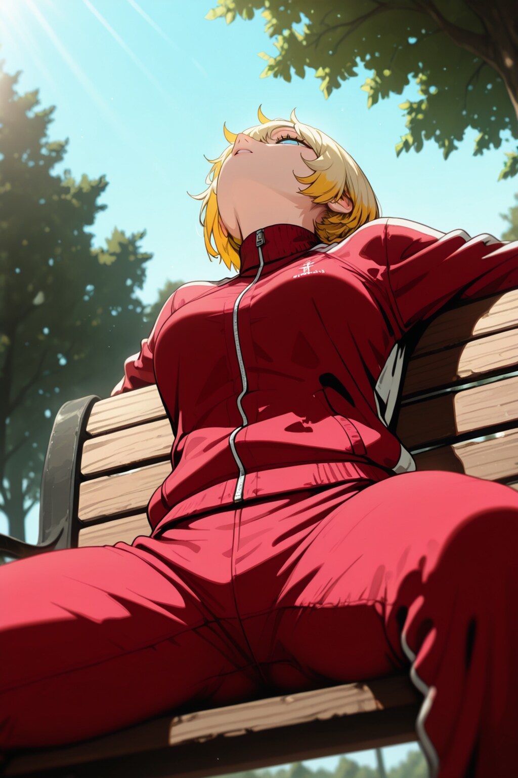 平日の公園でちょっと休む