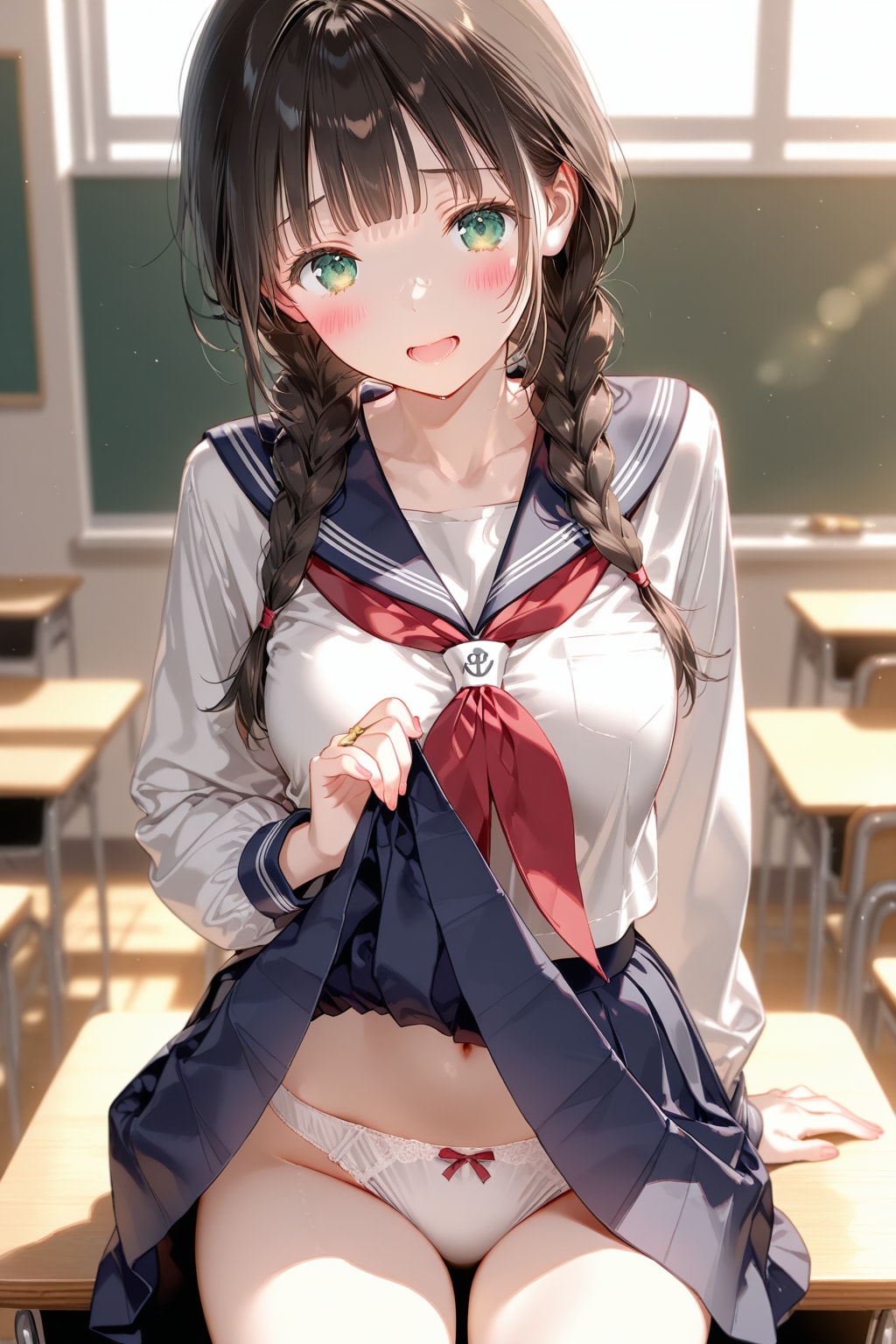 セーラー服／スカートめくり