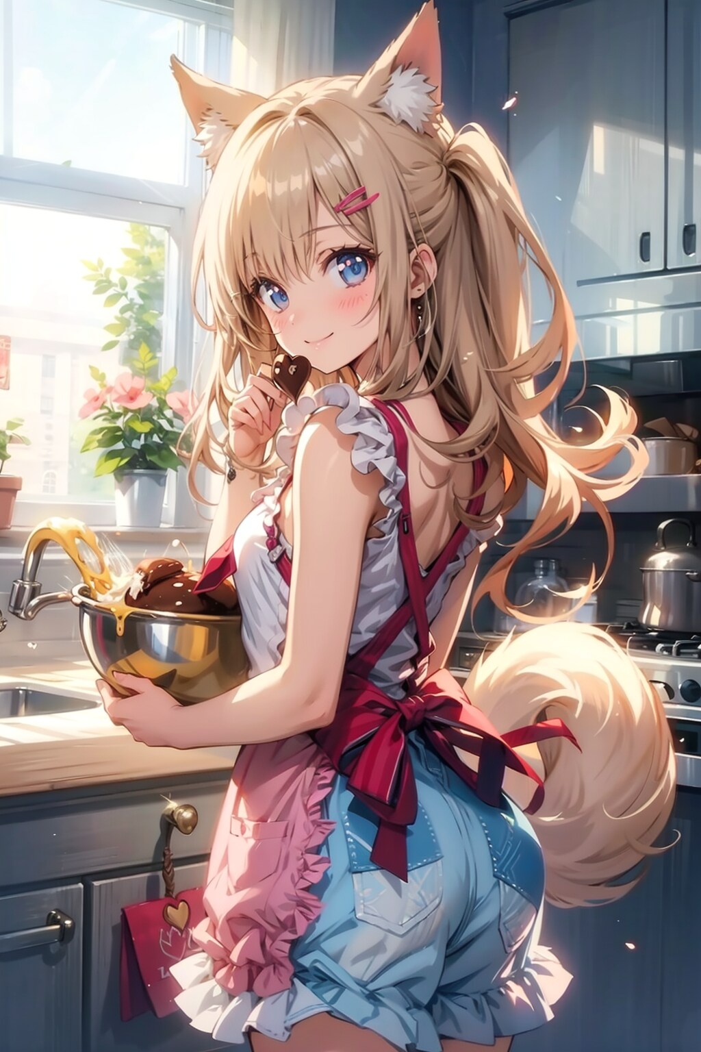 今日の狐耳娘（バレンタイン） | の人気AIイラスト・グラビア