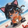 こなネコもかにをくえるんだな🦀 3枚目