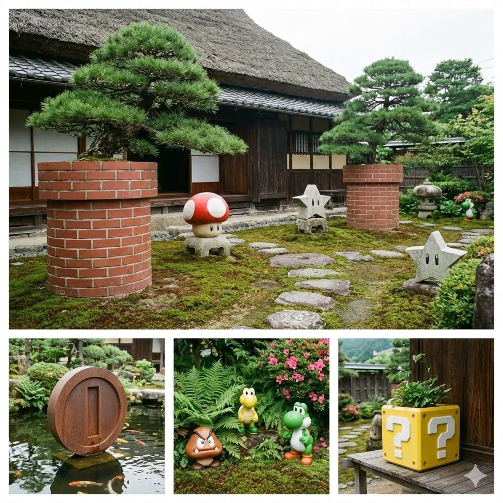 和風マリオの庭