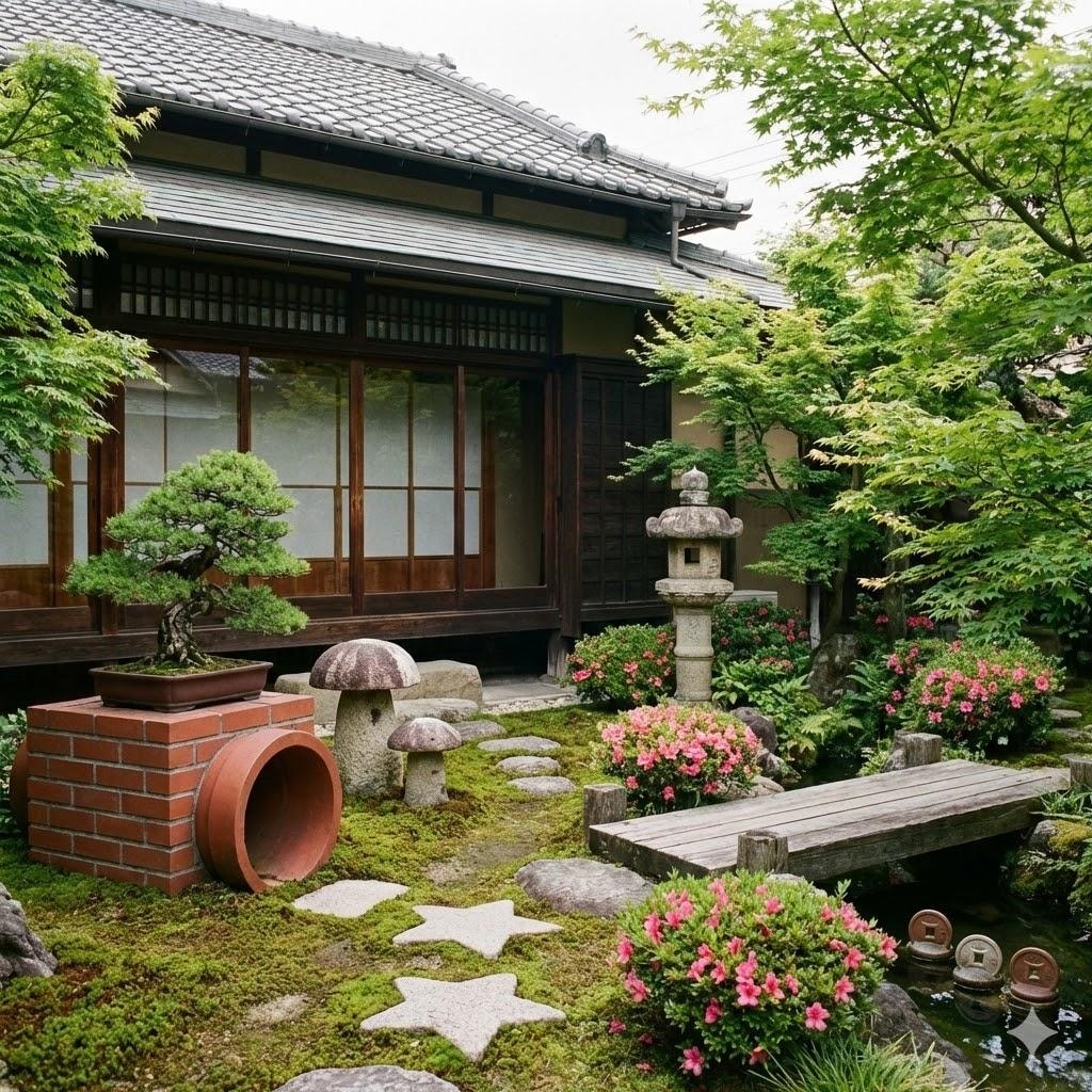 和風マリオの庭