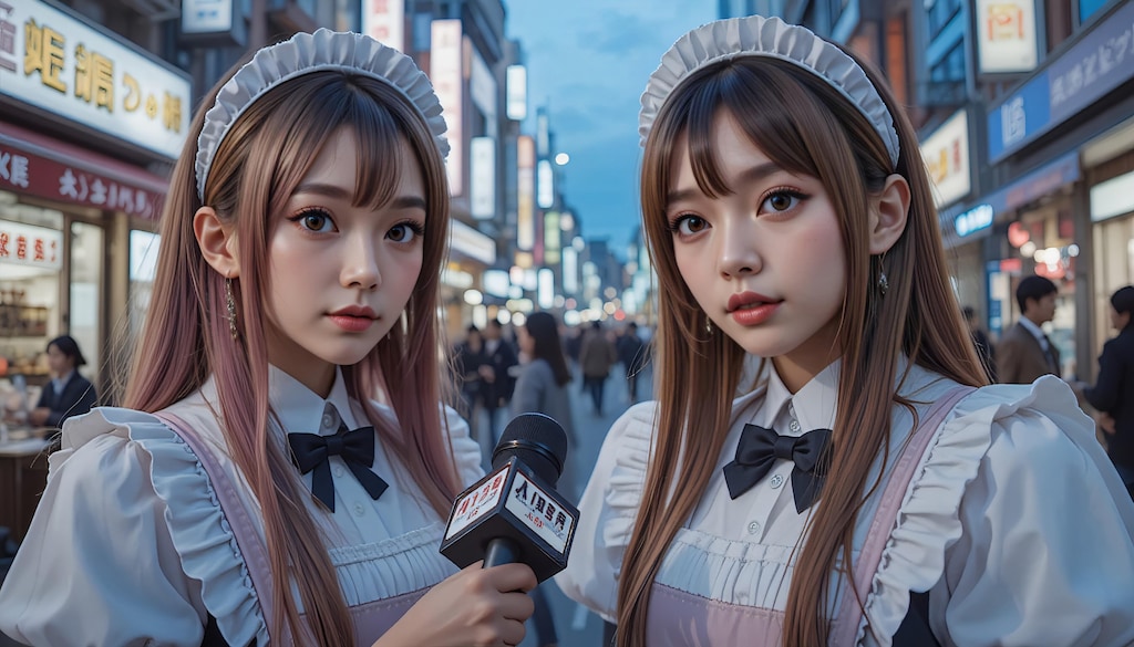 メイドカフェ嬢にインタビュー