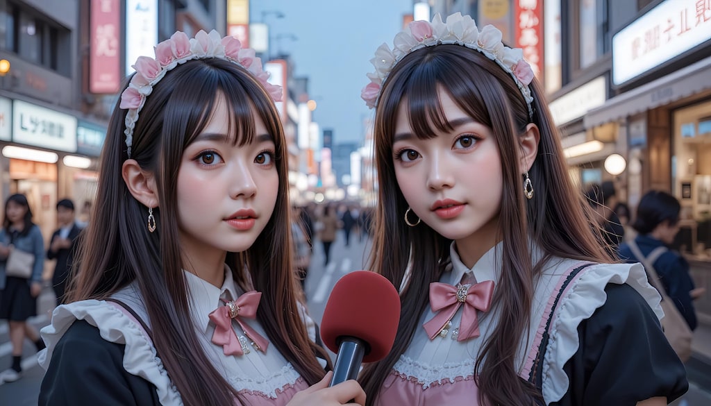 メイドカフェ嬢にインタビュー