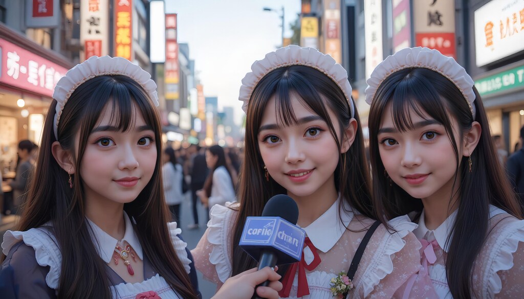 メイドカフェ嬢にインタビュー