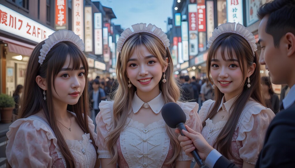 メイドカフェ嬢にインタビュー