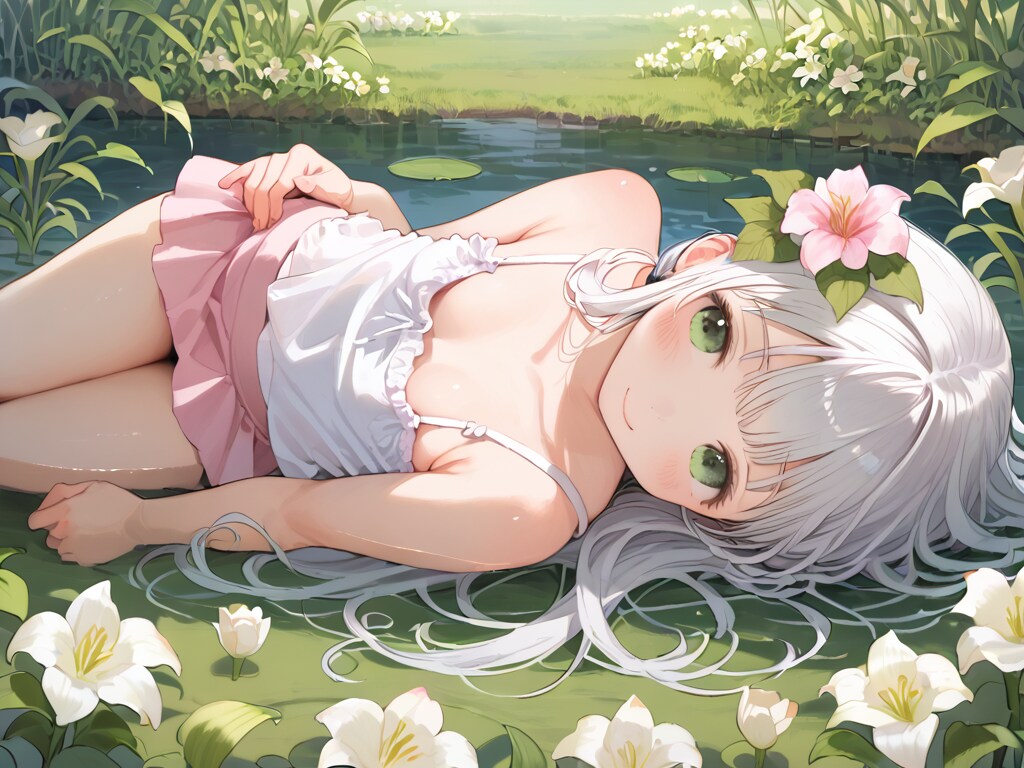 百合の花を擬人化（12枚）