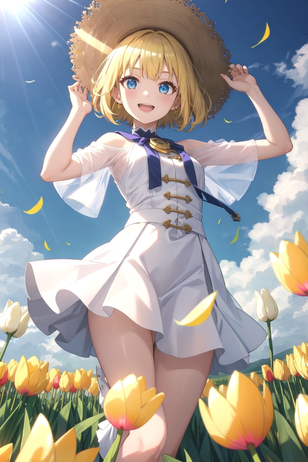 チューリップと少女